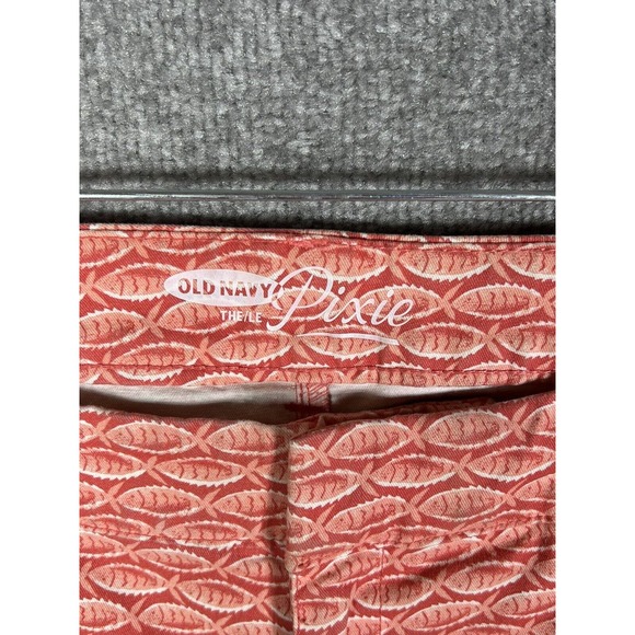 Old Navy The Pixie Ankle Stretch Pants Womens Size 8 Orange‎ Fish Coral Pink - Picture 2 of 10